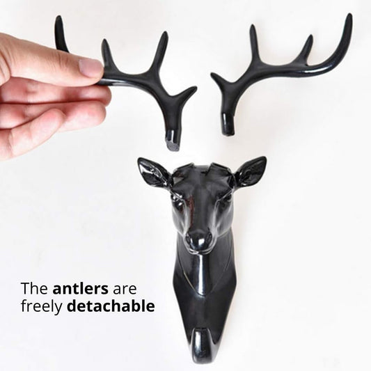 Deer Head Wall Hook (Detachable Antlers)